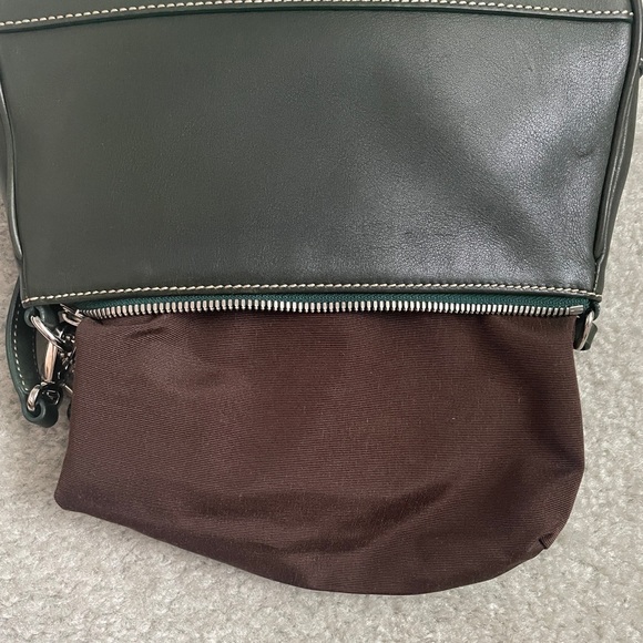 Vintage Coach Olive Green Hampton Demi Shoulder Bag 7785 🫒 - Picture 11 of 13